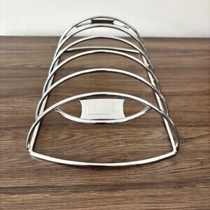 Weber Original RIB RACK Chrome Plated Steel Grill BBQ Roaster 6605 13” Long